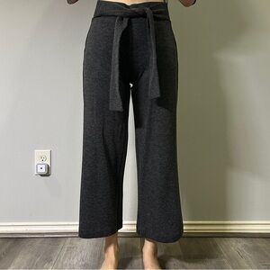 Ann Taylor Factory Charcoal Wide Leg Pants